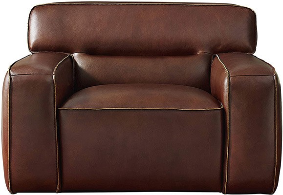 Brown Color, Sunset Trading Milan Armchair, Front View