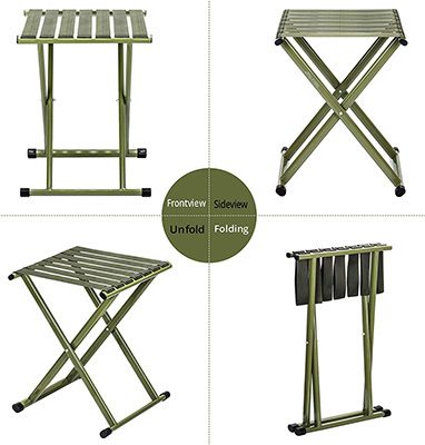 triple tree portable folding stool