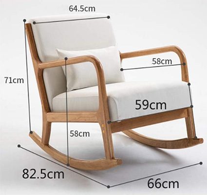 Specification Stats, Amadon Rocking Chaise Lounge Chair, White Color