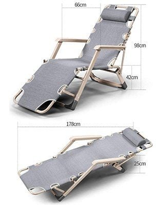 Oversized Heavy Duty Lounger Chair, Best High Weight Capacity Beach Chairs, Dimensions