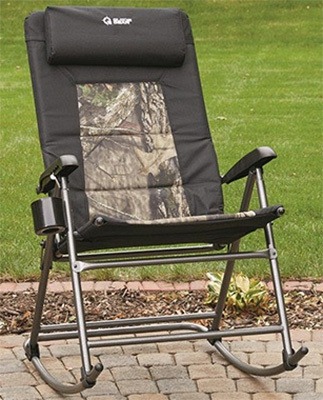 Outdoor Uses, Guide Gear Oversized Rocking Camp Chair, Left View