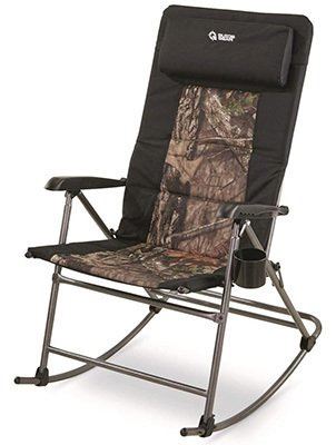 Mossy Oak Color, Guide Gear Oversized Rocking Camp Chair, Right View