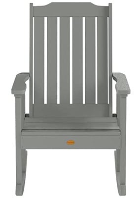 Coastal Teak Color, Highwood Lehigh Rocking Chair, Front View
