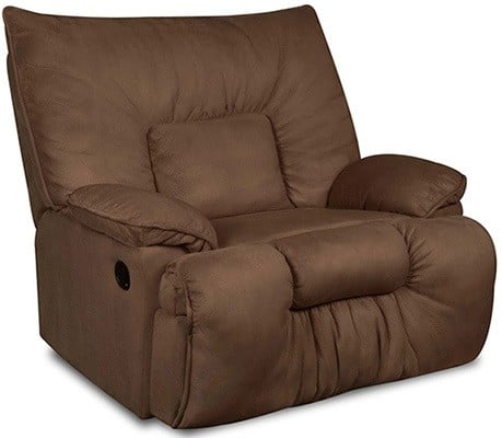 Brown Color, Simmons C709-195 Cuddler Recliner, Left View