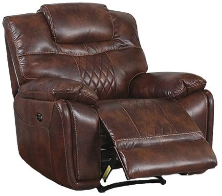 Brown Color, Sunset Trading Diamond Recliner, Recliner View