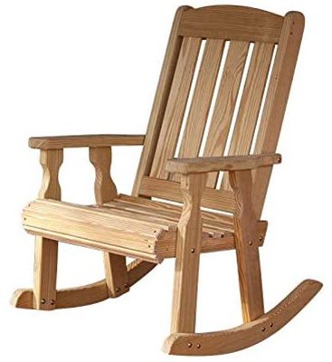 Unfinished Color, Amish Heavy Duty Mission Rocker, Main