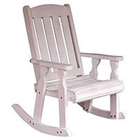 Semi-solid White Stain, Amish Heavy Duty Mission Rocker, Color Variants