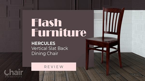 Flash Furniture HERCULES Vertical Slat Back Dining Chair