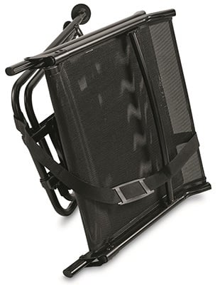 Adjustability, Guide Gear Big Boy Comfort Swivel Hunting Blind Chair, Black Color