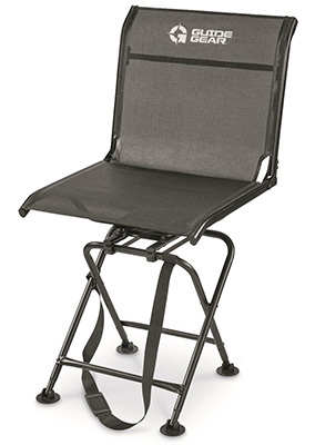Black Color, Guide Gear Big Boy Comfort Swivel Hunting Blind Chair, Right View