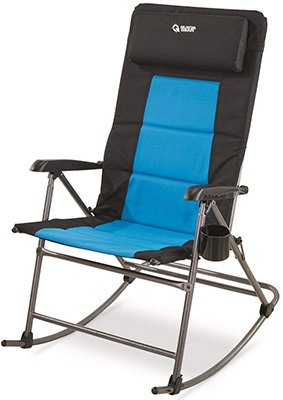 Guide Gear Oversized Club Camp Chair 500-Lb. Capacity Blue Plaid