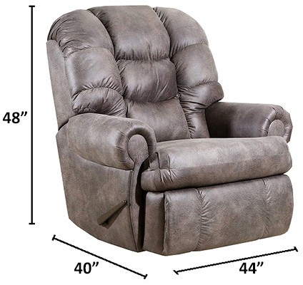 Lane Stallion (POWER RECLINE) Big Man (Extra Large) Comfort King Wallsaver Recliner. Weight Capacity 500 lbs. Extended Length 79 Seat Width 25 Seat Height 22 Free Curbside Delivery In Most Areas. (Western