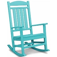 Aruba Color, Polywood R100BL Presidential Rocking Chair, Small
