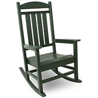 Green Color, Polywood R100BL Presidential Rocking Chair, Small
