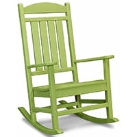Lime Color, Polywood R100BL Presidential Rocking Chair, Small