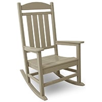 Sand Color, Polywood R100BL Presidential Rocking Chair, Small