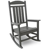 Slate Grey Color, Polywood R100BL Presidential Rocking Chair, Small