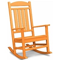 Tangerine Color, Polywood R100BL Presidential Rocking Chair, Small