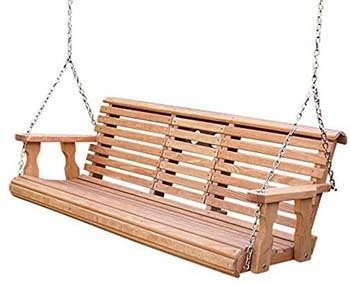 Ships partially assembled, Comfortable design, Porchgate Amish Heavy Duty Console Porch Swing