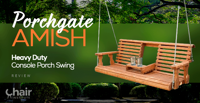 Porchgate Amish Heavy Duty Console Porch Swing
