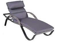 A small image of RST Cannes Chaise Lounge in Charcoal Grey color
