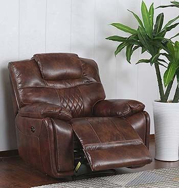 An image of Sunset Trading Diamond Power Recliner in a room.