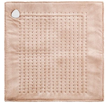 Electric Heating Pad, Treating Back Pain At Home, Light Brown