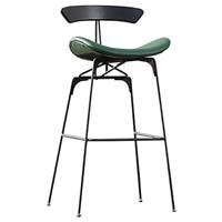 A small image of Yankuoo Wrought Iron Bar Chair in Green color
