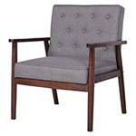 The Joybase Mid-Century Accent Chair in grey