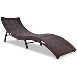Tangkula Rattan Outdoor Lounger, Best High Weight Capacity Outdoor Lounge Chairs, Small