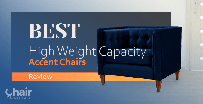 The best high weight capacity accent chair in a white room