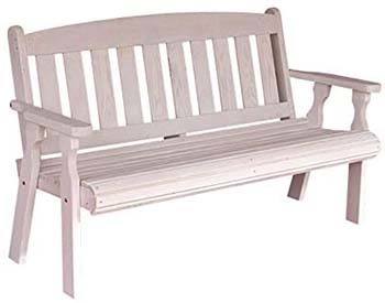 An image of CAF Amish Heavy Duty Mission Bench in Semi-Solid White