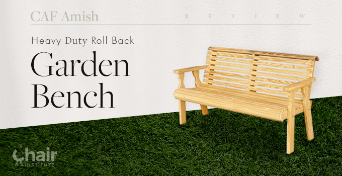 CAF Amish Heavy Duty Roll Back Garden Bench