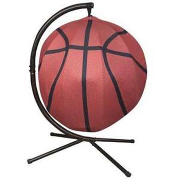 An image of Flowerhouse Sports Hanging Lounge Chair in Basketball