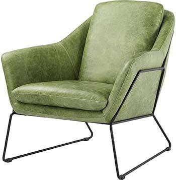 A large image of Moe's Home Collection Greer Club Chair in Green