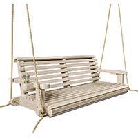 A small image of Porchgate Amish Heavy Duty Porch Swing in Unfinished