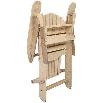 Foldable, WALCUT Foldable Adirondack Wood Chair, Wood Frame