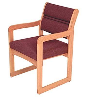 An image of Wooden Mallet Bariatric Guest Chair in Cabernet Burgundy