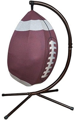 Football Style, FlowerHouse Hanging Sports Lounge Chair, Back View
