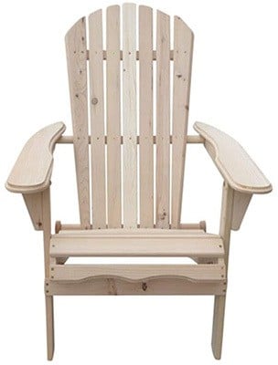 Wood Color, Walcut Two-Piece Adirondack Chair, Front View