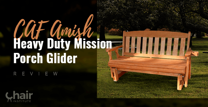 CAF Amish Heavy Duty Mission Porch Glider