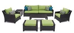 Ginkgo green variant of the RST Brands Deco 8-Piece Patio Furniture Set 