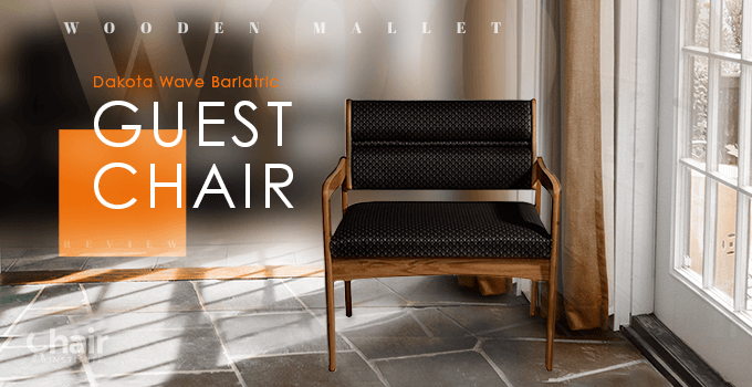Wooden Mallet Dakota Wave Bariatric Guest Chair