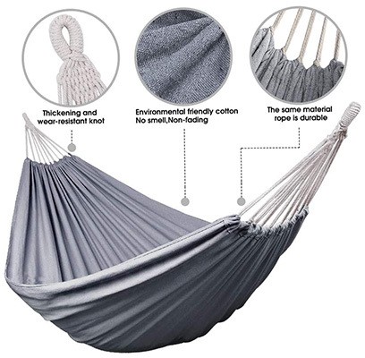 Features, Anyoo Cotton Hammock, Grey Color