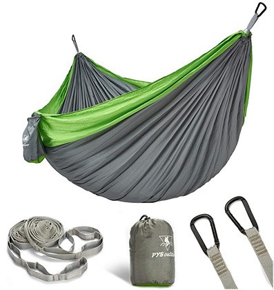 Grey and Green Color, PYS Parachute Hammock, Main