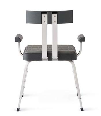 Back part of the Medline Momentum Shower Chair showing its seatback