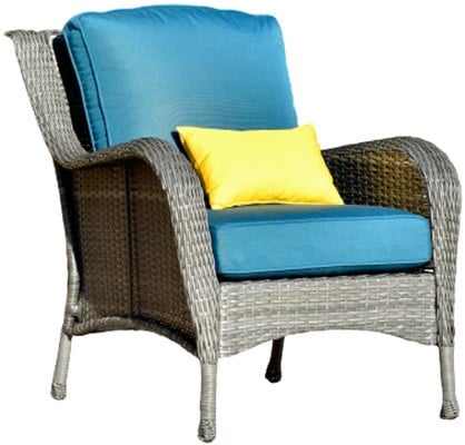 Chair with padding of the Ovios patio furniture 6 piece set