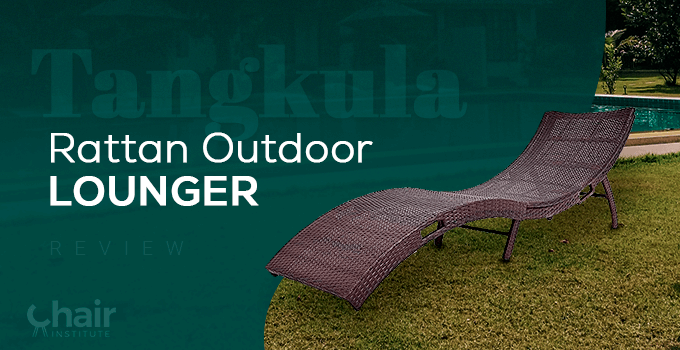 Tangkula Rattan Outdoor Lounger