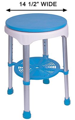 Specification Stats, Carex EZ Swivel Stool, Blue