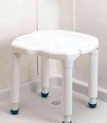 Carex Universal Shower Chair and Bath Seat in a shower area